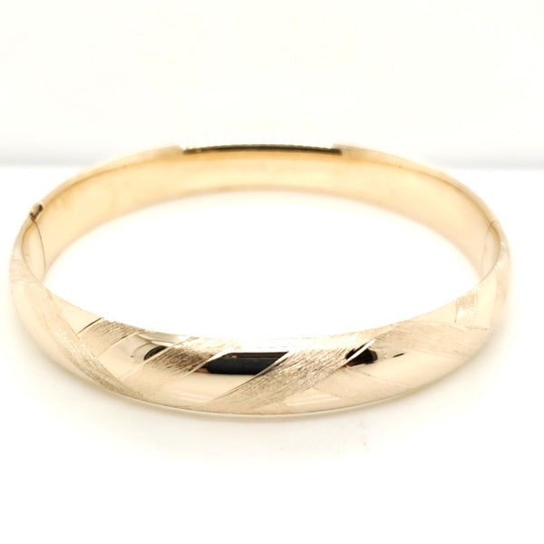 14Kt Yellow Gold Bangle Bracelet