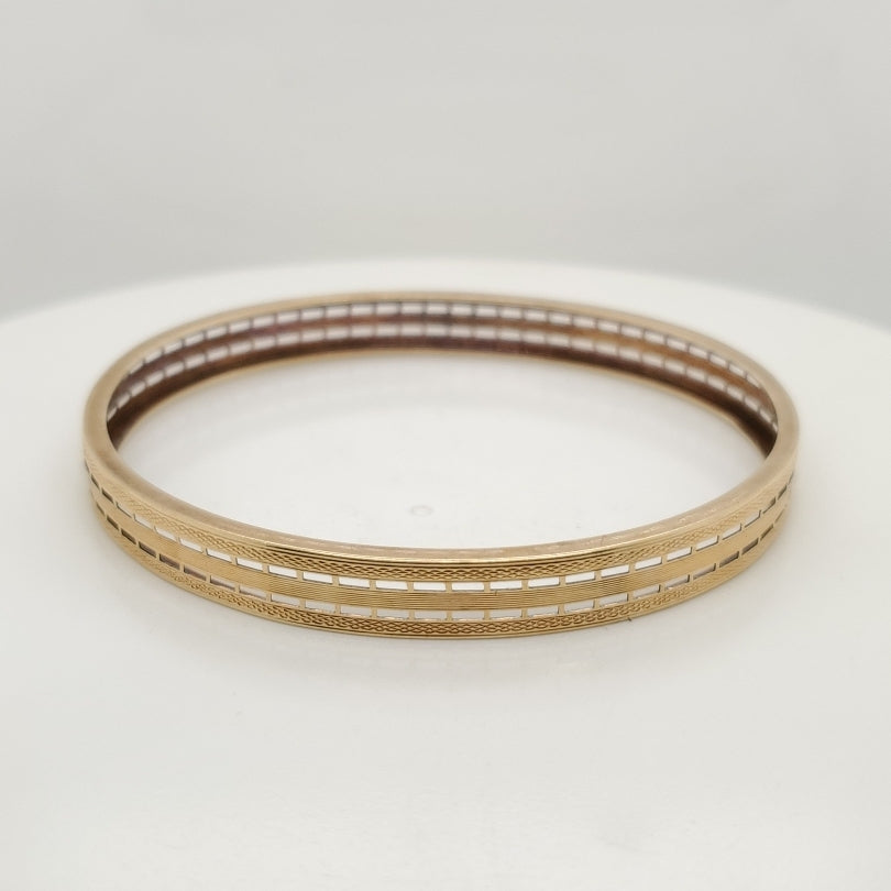 Vintage 14kt Yellow Gold Bangle Bracelet