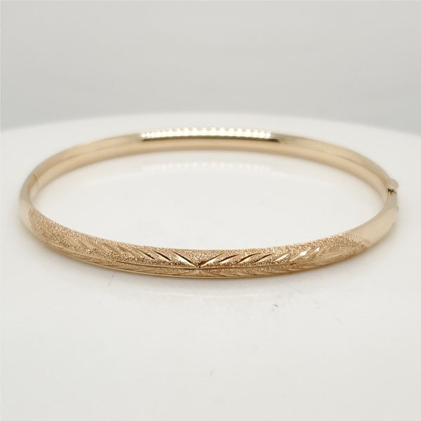 14Kt Yellow Gold Bangle Bracelet