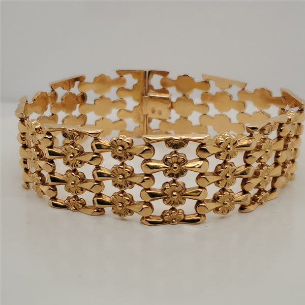 Vintage 14kt Yellow Gold Link Bracelet