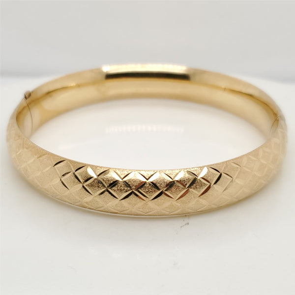 14Kt Yellow Gold Bangle Bracelet