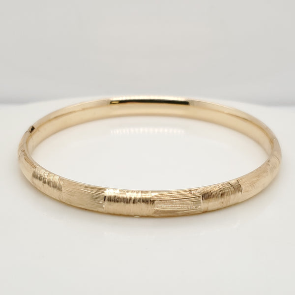 14Kt Yellow Gold Bangle Bracelet