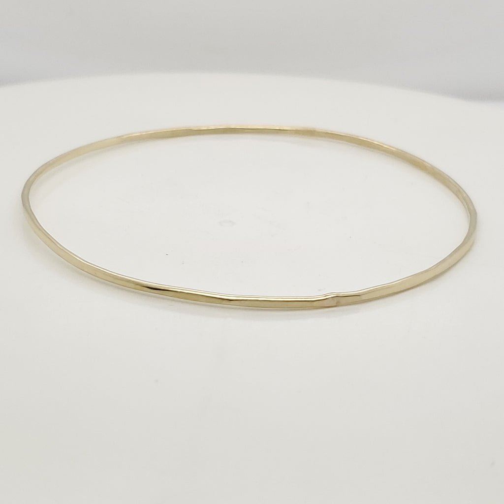 14kt Yellow Gold Hard Bangle Bracelet