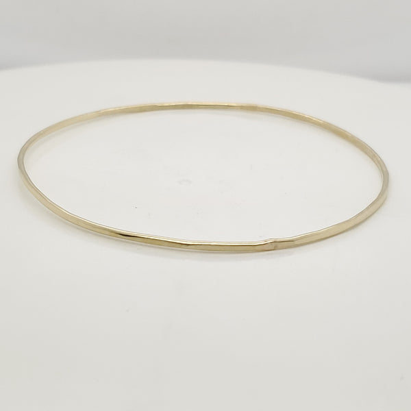 14kt Yellow Gold Hard Bangle Bracelet