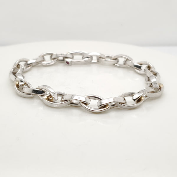 Pre-owned Roberto Coin 18kt White Gold Bracelet