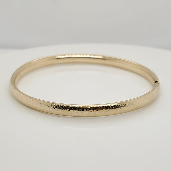 14Kt Yellow Gold Bangle Bracelet