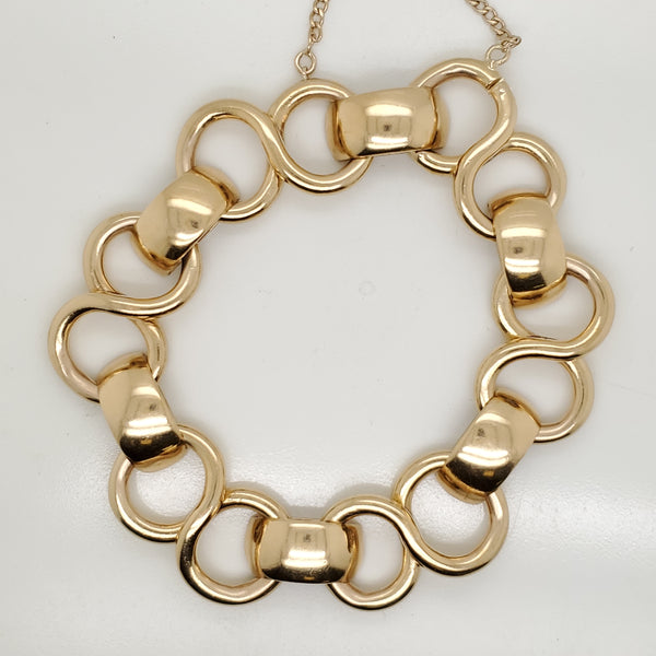 Vintage 18kt Yellow Gold Link Bracelet