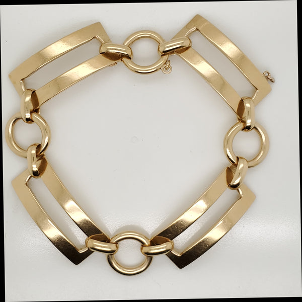 Vintage 18kt Yellow Gold Link Bracelet