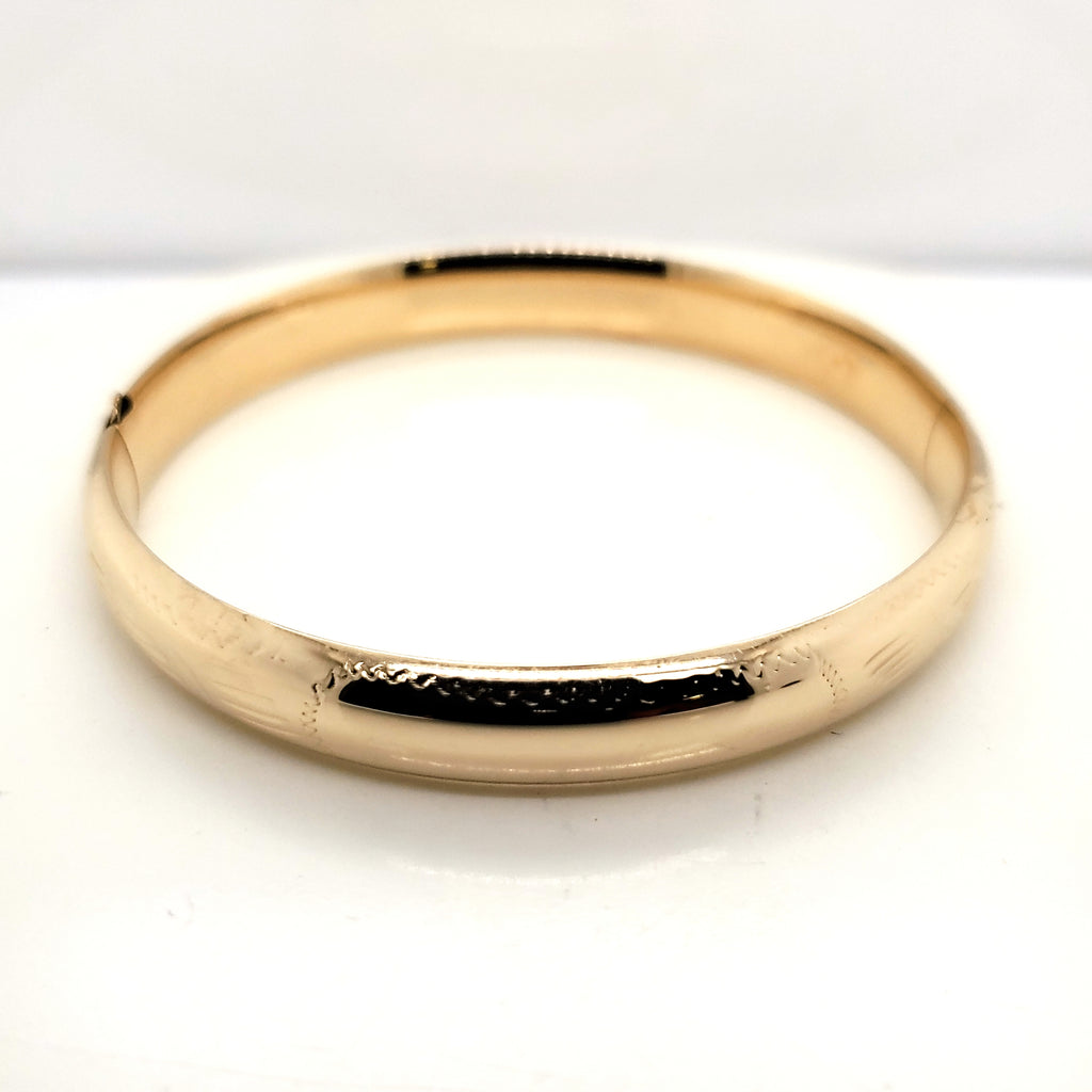 14Kt Yellow Gold Bangle Bracelet
