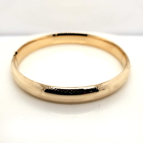 14Kt Yellow Gold Bangle Bracelet