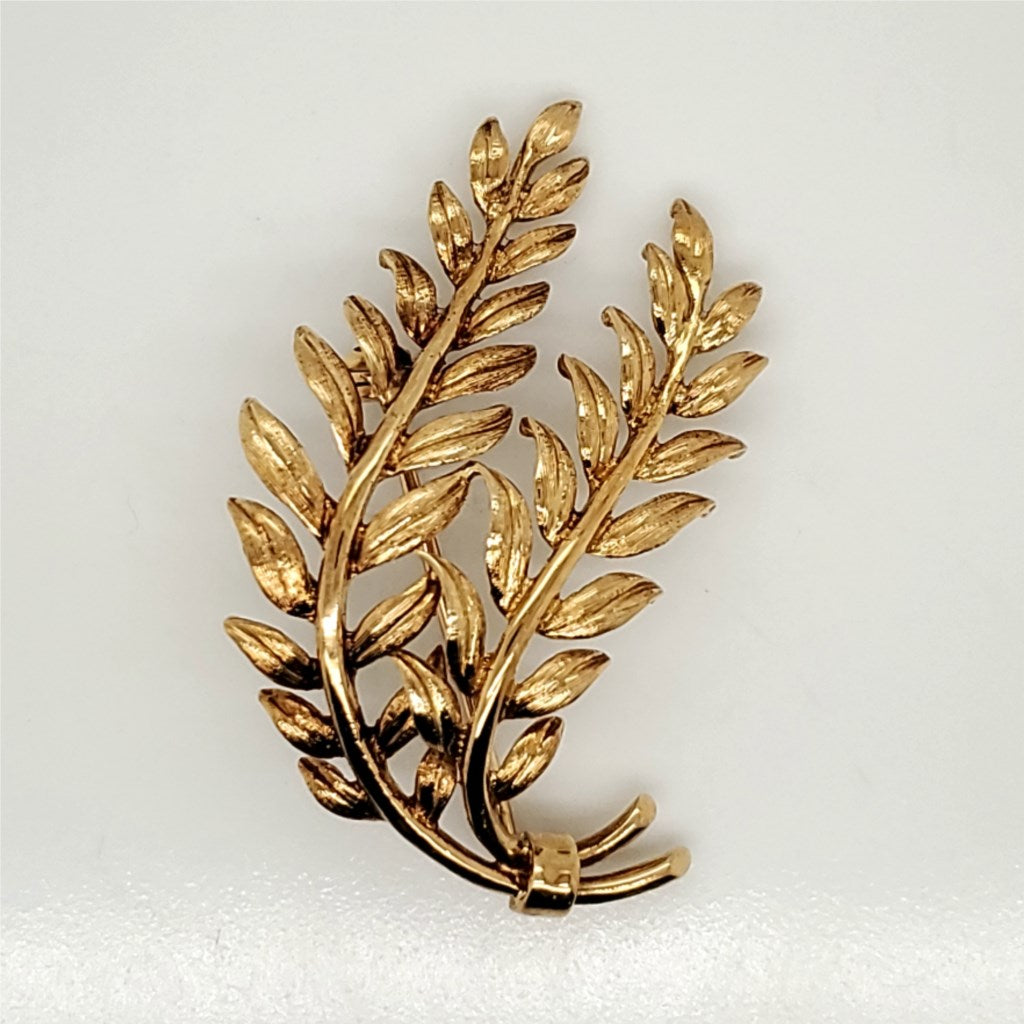 Pre - Owned Vintage Tiffany & Co 14Kt Yellow Gold Tree Branch Brooch