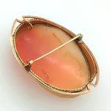 10kt yellow gold Cameo Brooch.