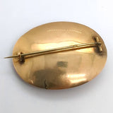 Antique Victorian 10Kt Gold Hair Brooch