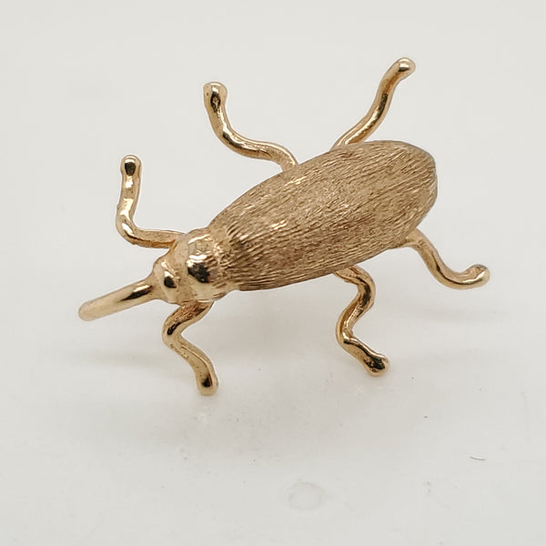 14kt Yellow Gold Boll Weevil Pin