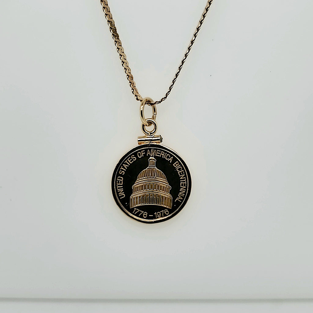 Bicentennial Gold Coin Necklace