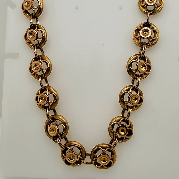 Antique Victorian 14kt Yellow Gold Necklace
