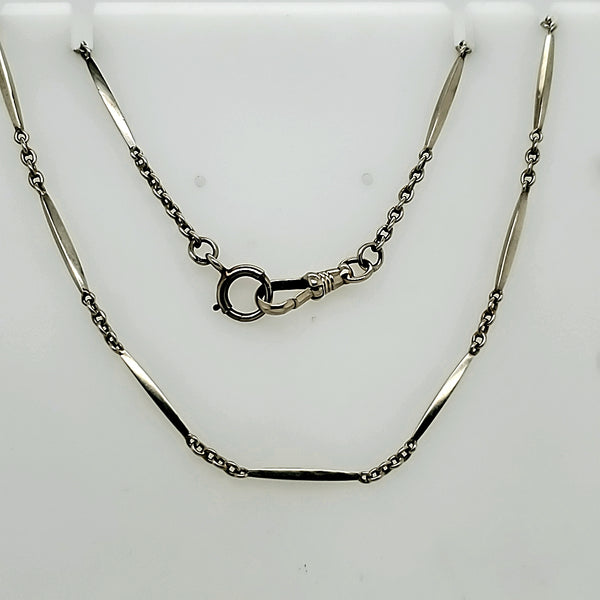 Art Deco 18kt White Gold Necklace