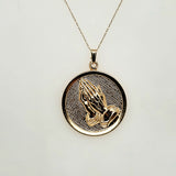 14kt Yellow Gold Serenity Prayer Pendant