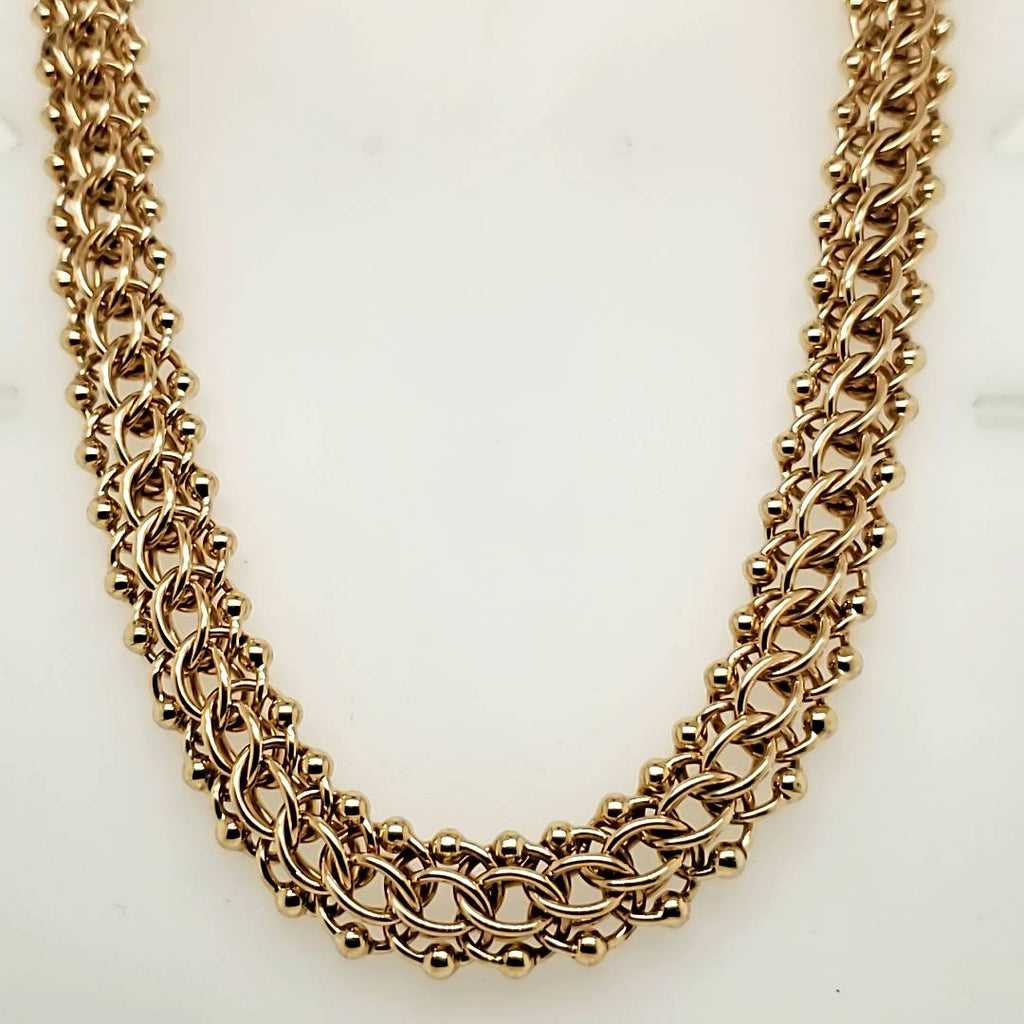 14kt Yellow Gold Choker Necklace