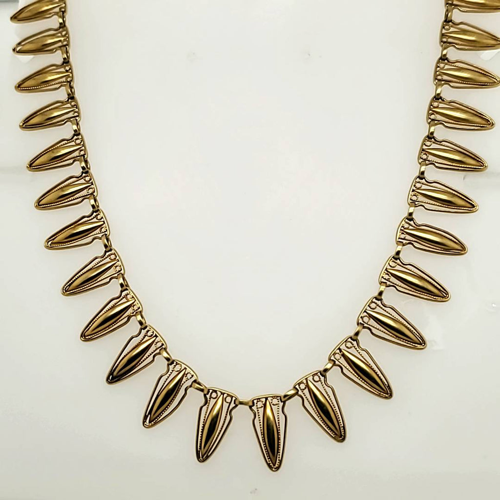 Vintage 22kt Yellow Gold Cleopatra Style Necklace