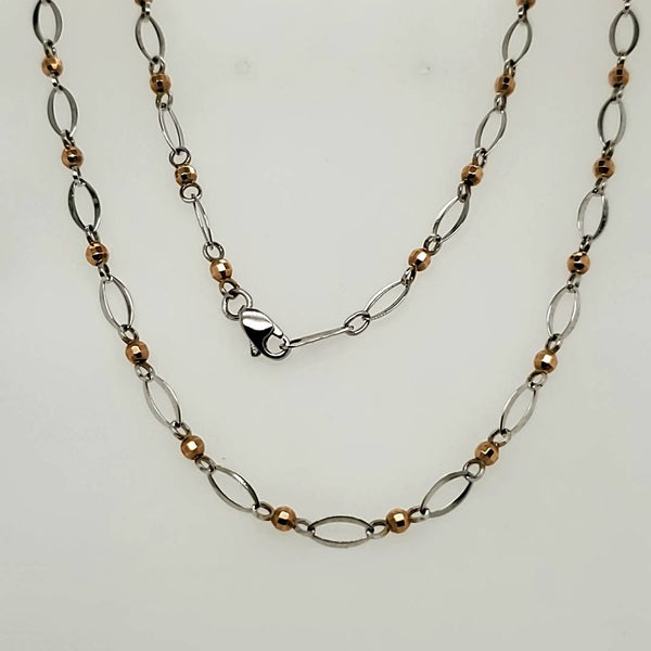 14kt White and Yellow Gold Neckalce