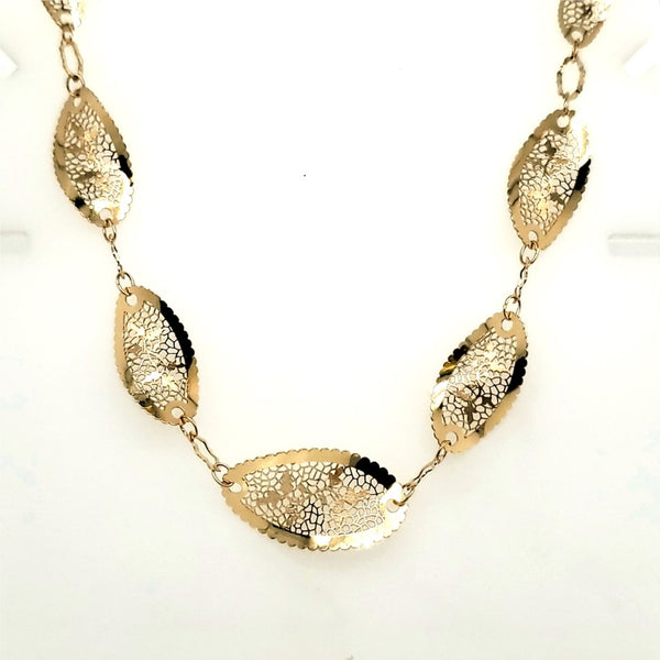 18kt Yellow Gold Filigree Necklace