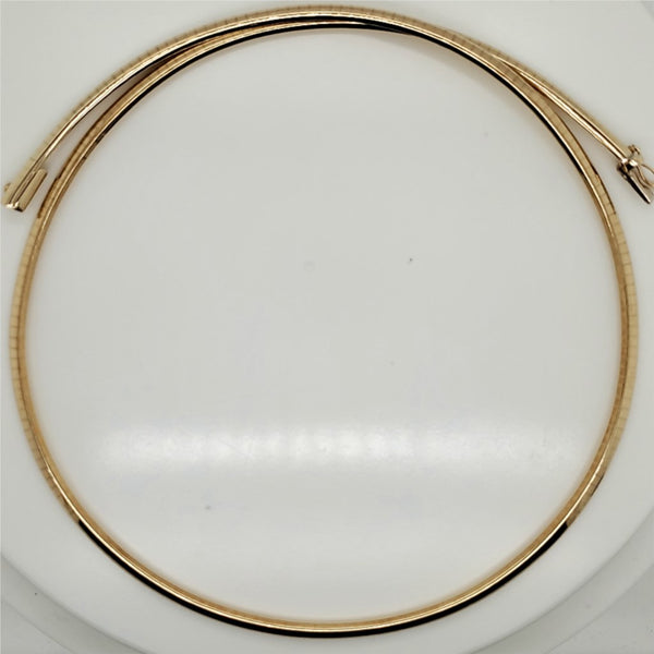 14kt Yellow Gold Omega Necklace