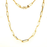 18kt Yellow Gold Paper Clip Necklace