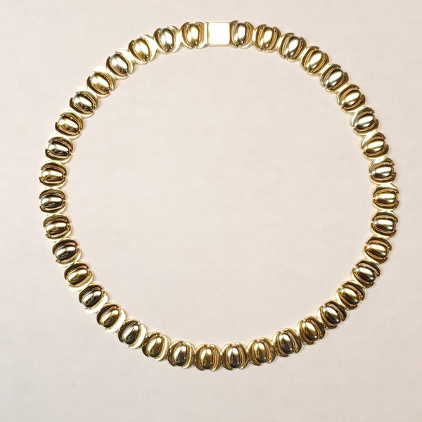 18Kt Yellow and White Gold Collar Necklace