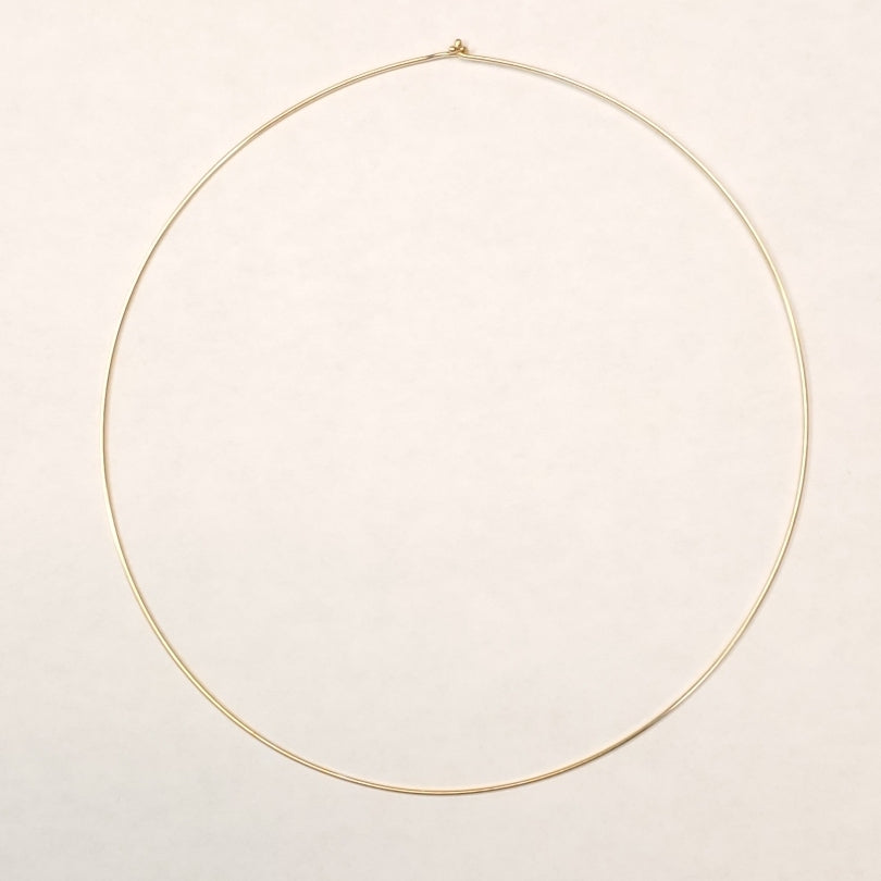 14kt Yellow Gold Wire Choker Necklace