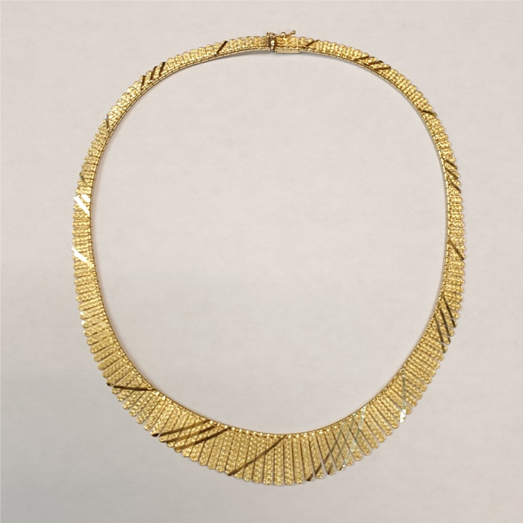 14kt Yellow Gold Cleopatra Style Necklace