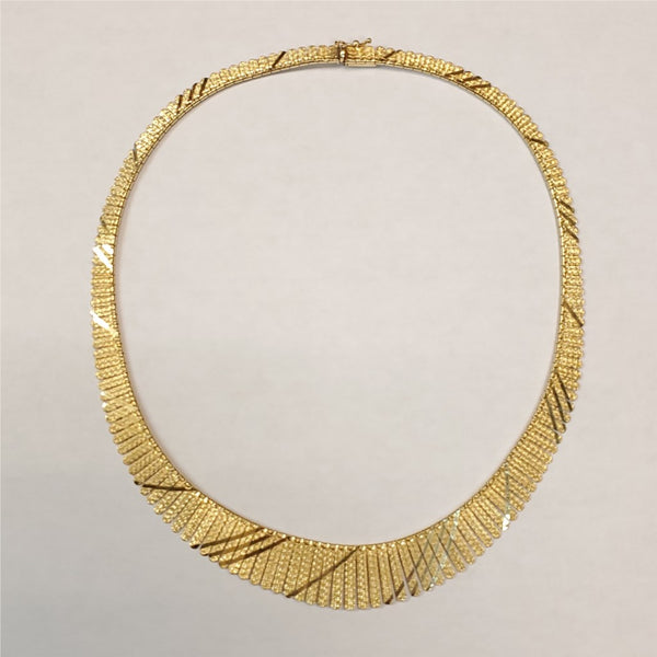 14kt Yellow Gold Cleopatra Style Necklace