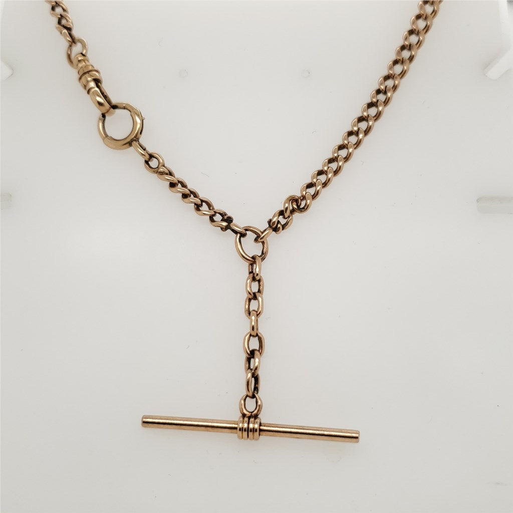 14Kt Yellow Gold Vintage Pocket Watch Chain Necklace