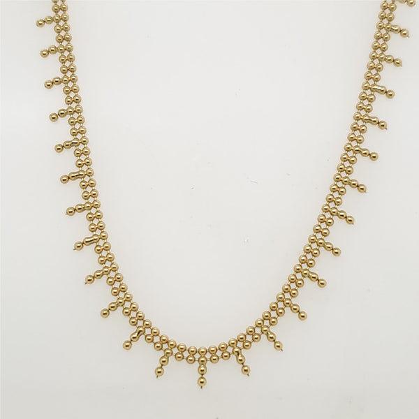 18kt Yellow Gold Drape Style Necklace