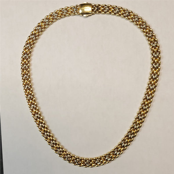 18kt Gold Chimento Mesh Necklace