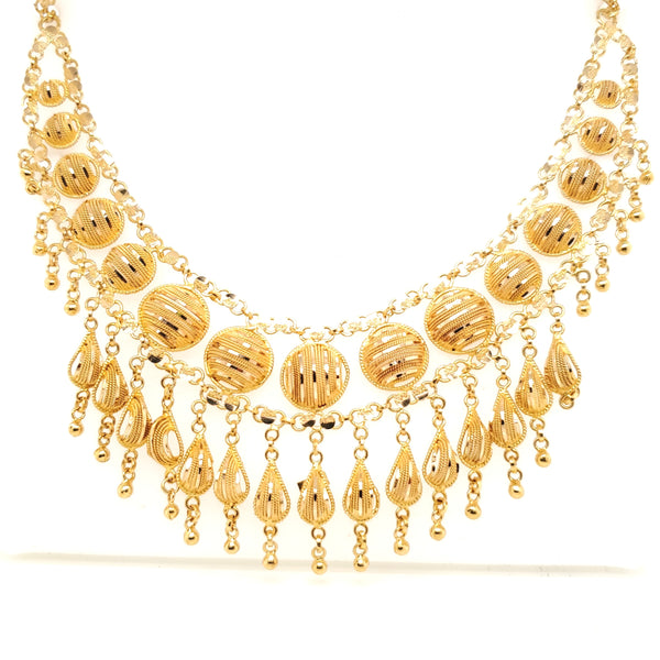 22kt Yellow Gold Dangle Necklace