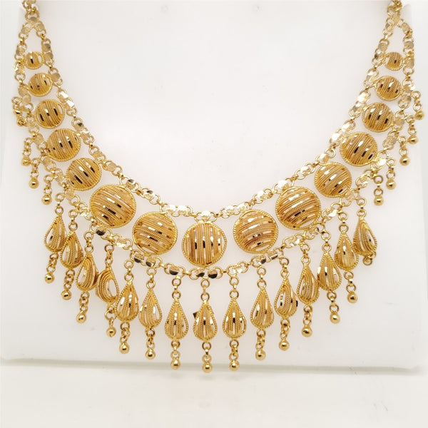 22kt Yellow Gold Dangle Necklace