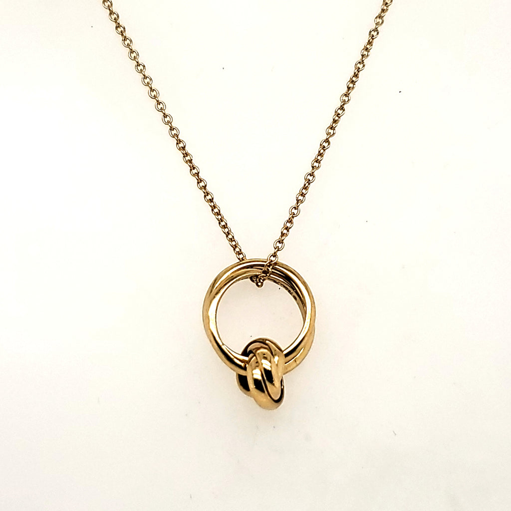Pre - Owned Tiffany & Co Paloma Picasso 18Kt Yellow Gold Melody Pendant Necklace