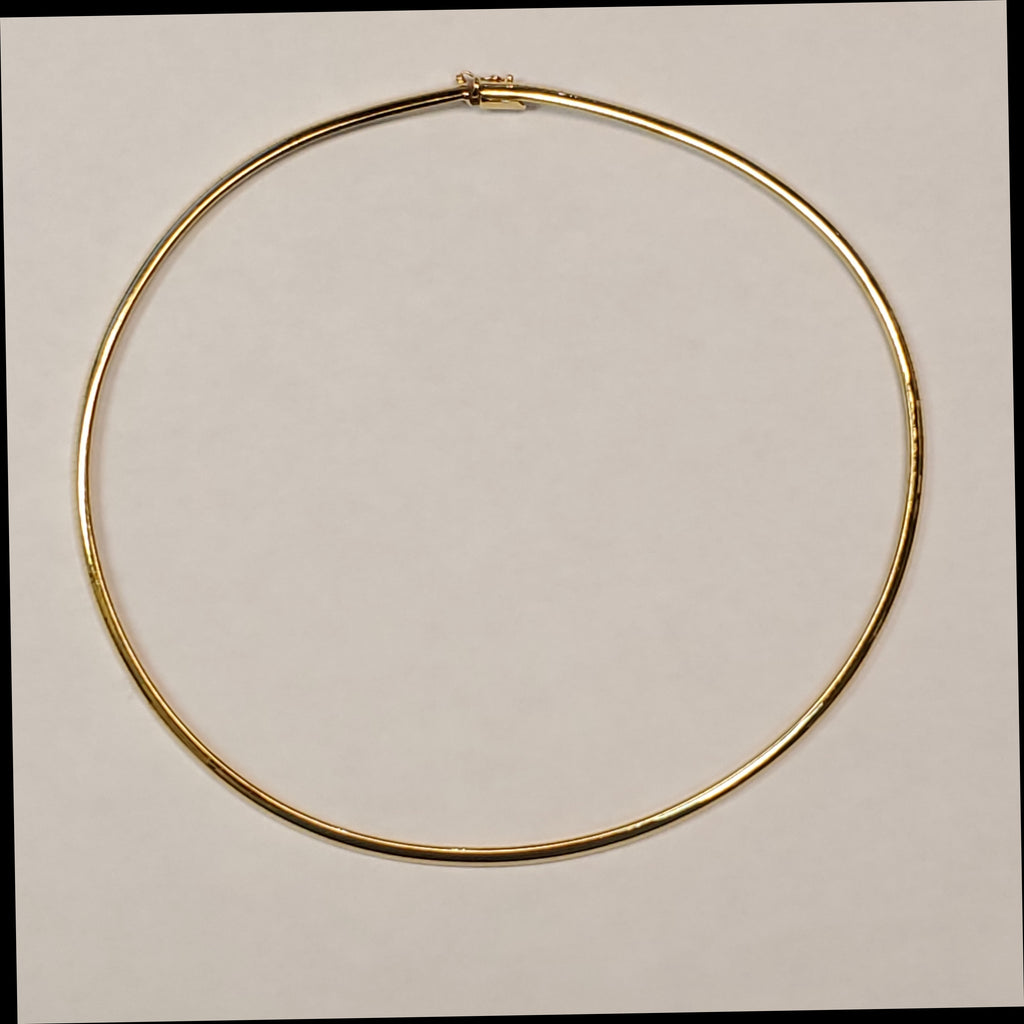 14kt Yellow Gold 20"" Omega Necklace