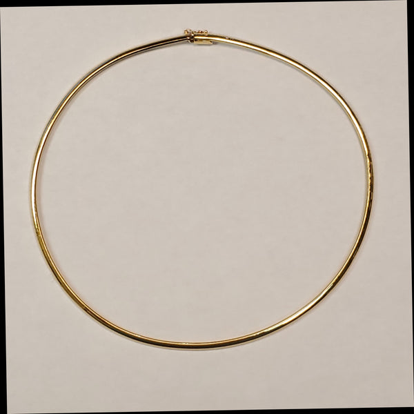 14kt Yellow Gold 20"" Omega Necklace
