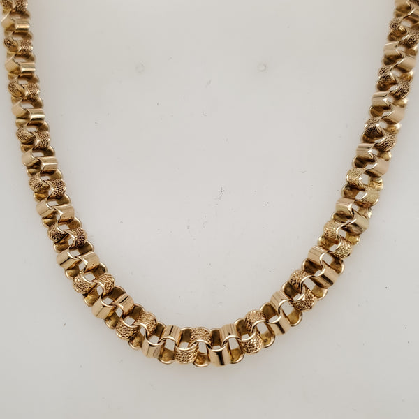 Vintage 14kt Yellow Gold Link Neckalce