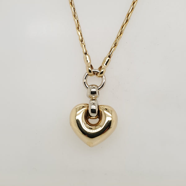 14kt Yellow Gold Heart Necklace