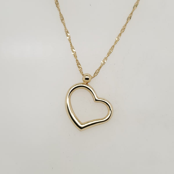 14kt Yellow Gold Heart Necklace