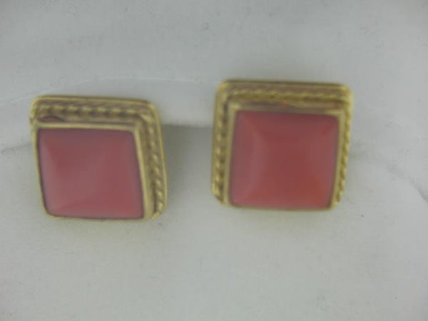 22k Yellow Gold and Coral Cufflinks by Lunad
