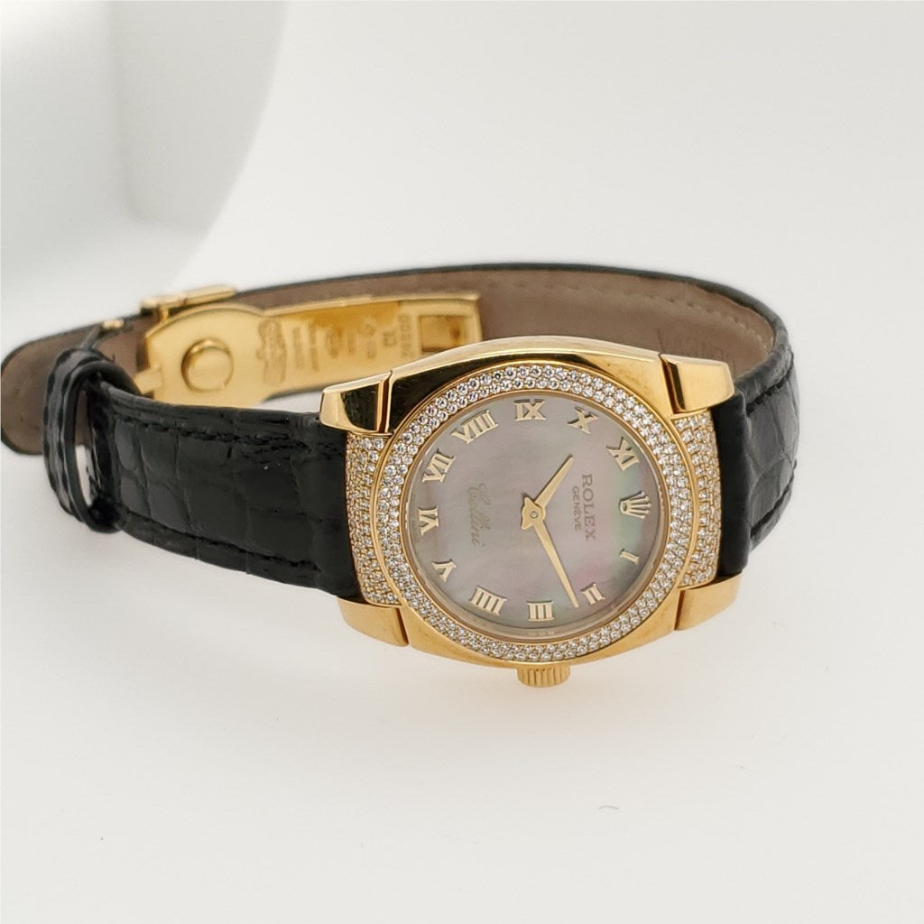 Pre-Owned 18Kt Gold And Diamond Rolex Cellini