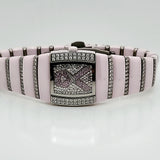 Pre-Owned Rado Sintra Pink Ceramic and Diamond Time To Fight Cancer