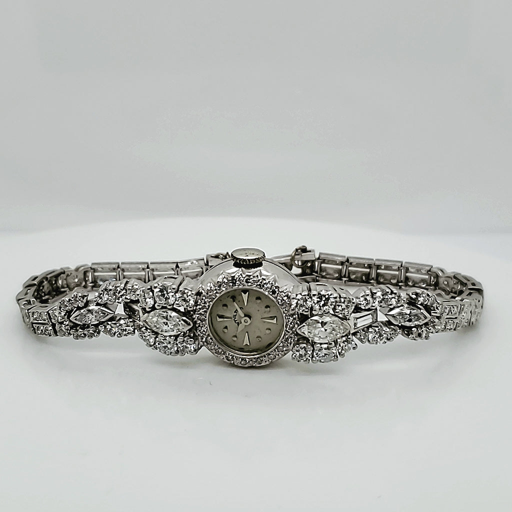 Pre-Owned  Vintage Hamilton Platinum and Diamond Ladys Dinner Watch