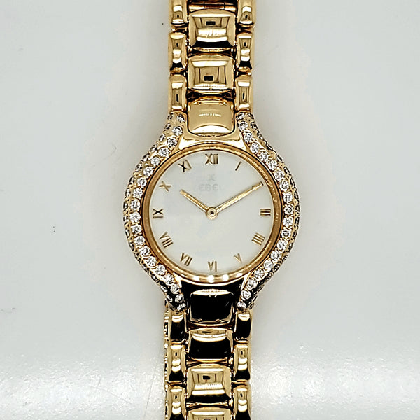 Pre-Owned 18kt Yellow Gold and Diamond Ebel Beluga Ladys Watch
