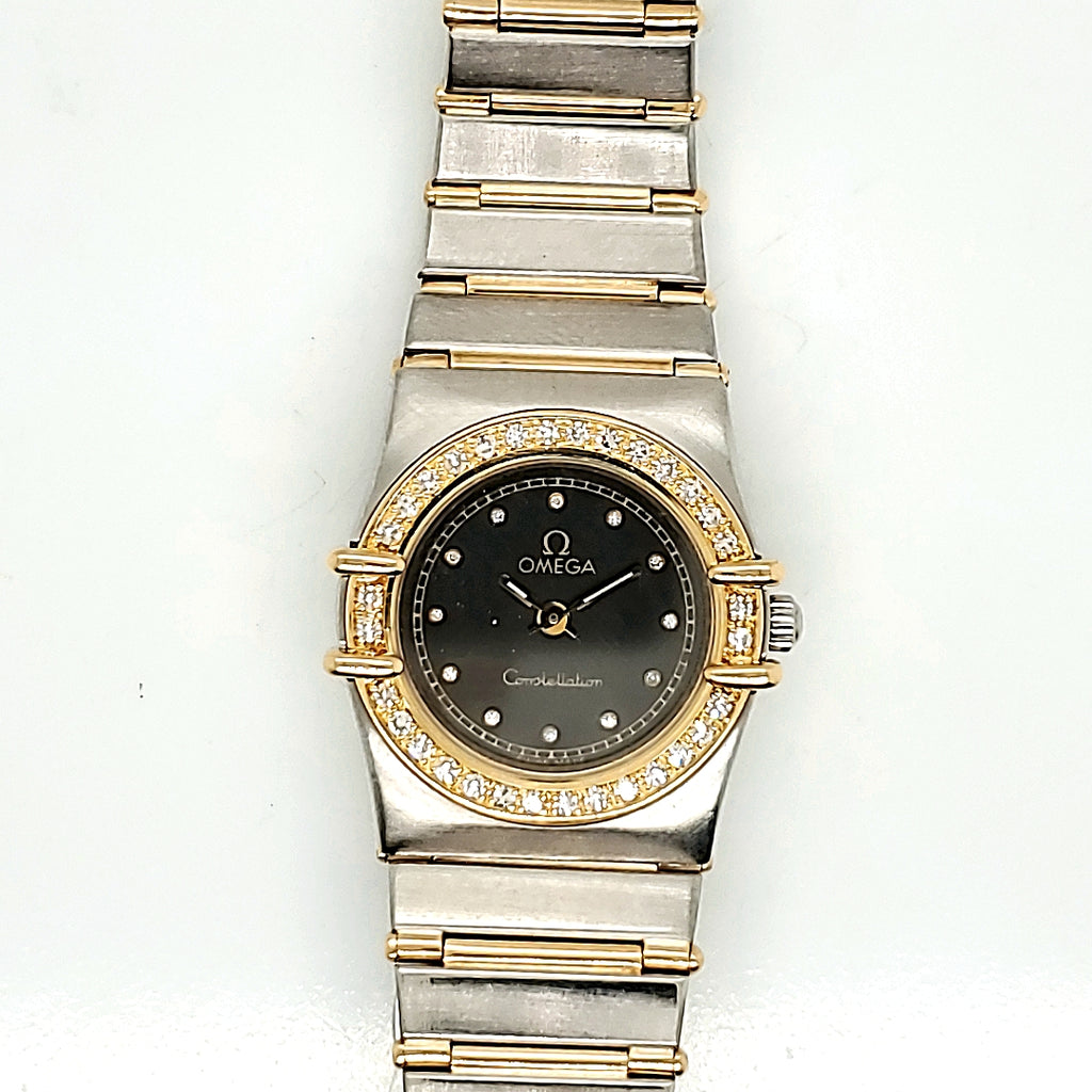 Pre-Owned Two Tone Diamond Omega Constellation