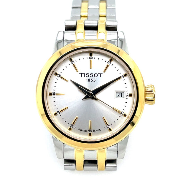 Tissot Classic Dream Lds Watch Stainless Steel Two Tone Quartz Movement Sapphire Crystal Silver Stick Dial T1292102203100